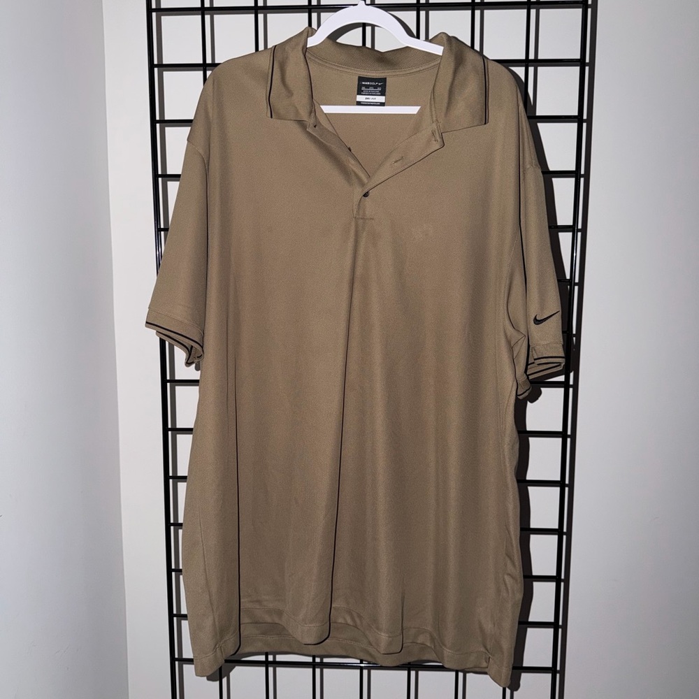 Nike Men's Khaki Polo Shirt